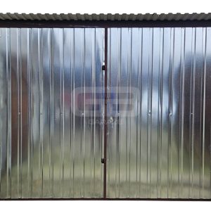 Garaż blaszany 3x5m - spad w tył - ocynk wolnostojący GB127