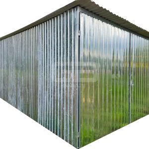 Garaż 3×5 m blaszany – II gat – konstrukcja wolnostojąca – na budowe GB111